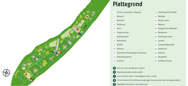 Plattegrond dierenpark Hoenderdaell